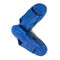 کفش ایمنی ESD Slipper Cross Type ESD SPU ماده رنگ آبی برای اتاق تمیز