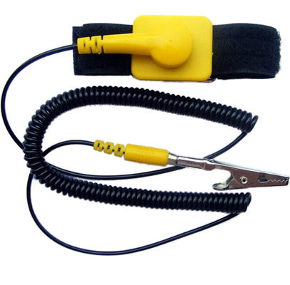 بند انعطاف پذیر قابل تنظیم بند بند مچی Velcro ESD 1 Meg اهم مقاومت PU سیم