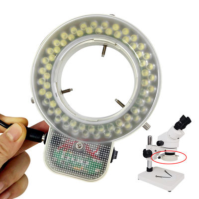 منبع نور میکروسکوپ 64T LED حلقه ای لامپ میکروسکوپ